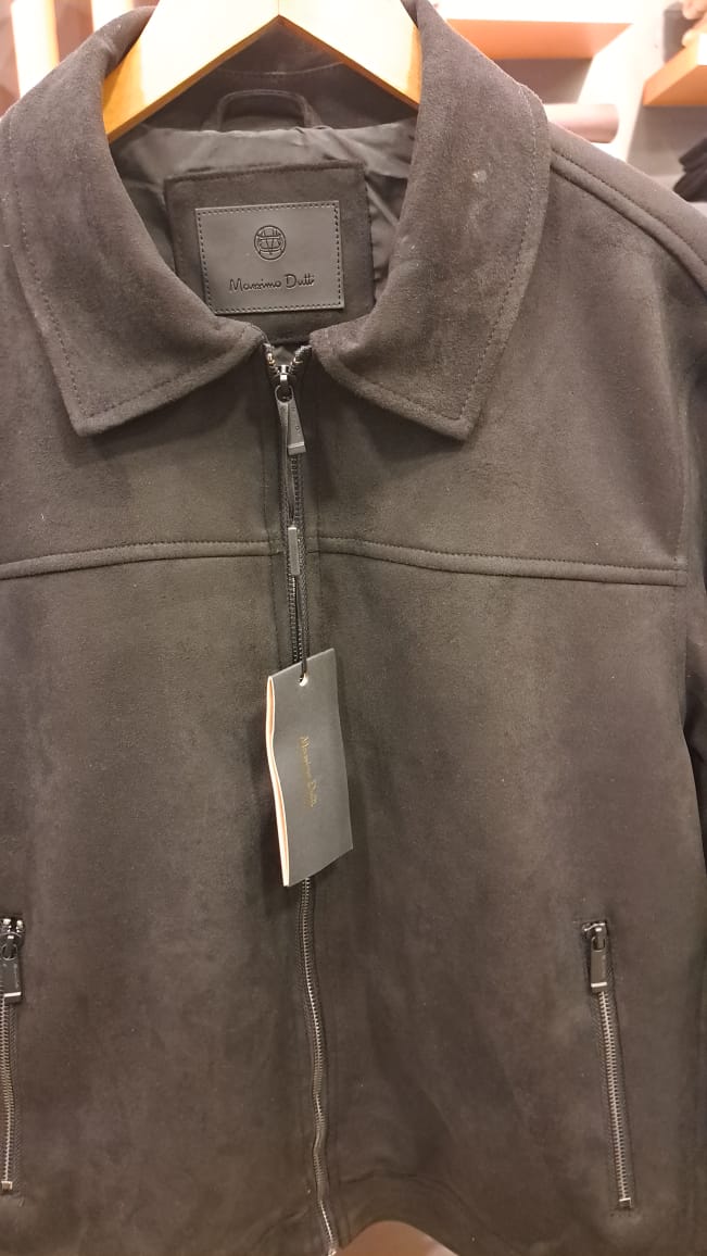 Suede Classic Collar Jacket (Black)