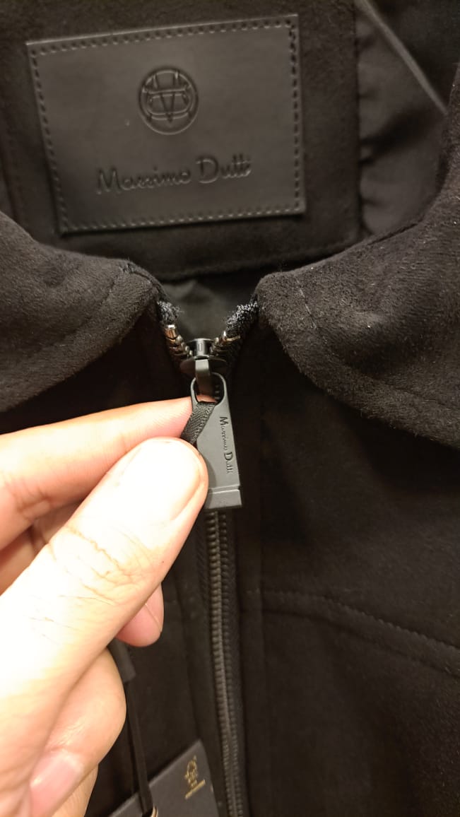 Suede Classic Collar Jacket (Black)