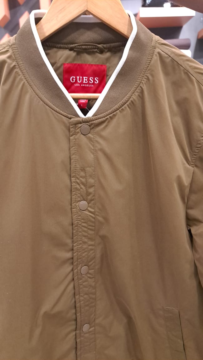 Buttoned Bomber Jacket