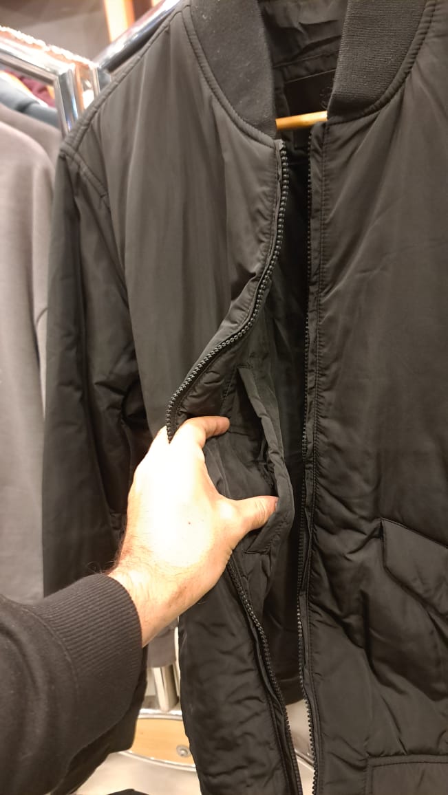 Jacket with Pockets and Classic Collar