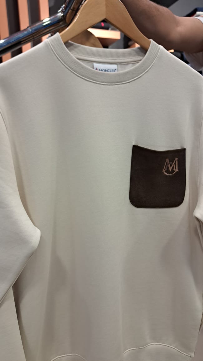 Suede Pocket Sweatshirt