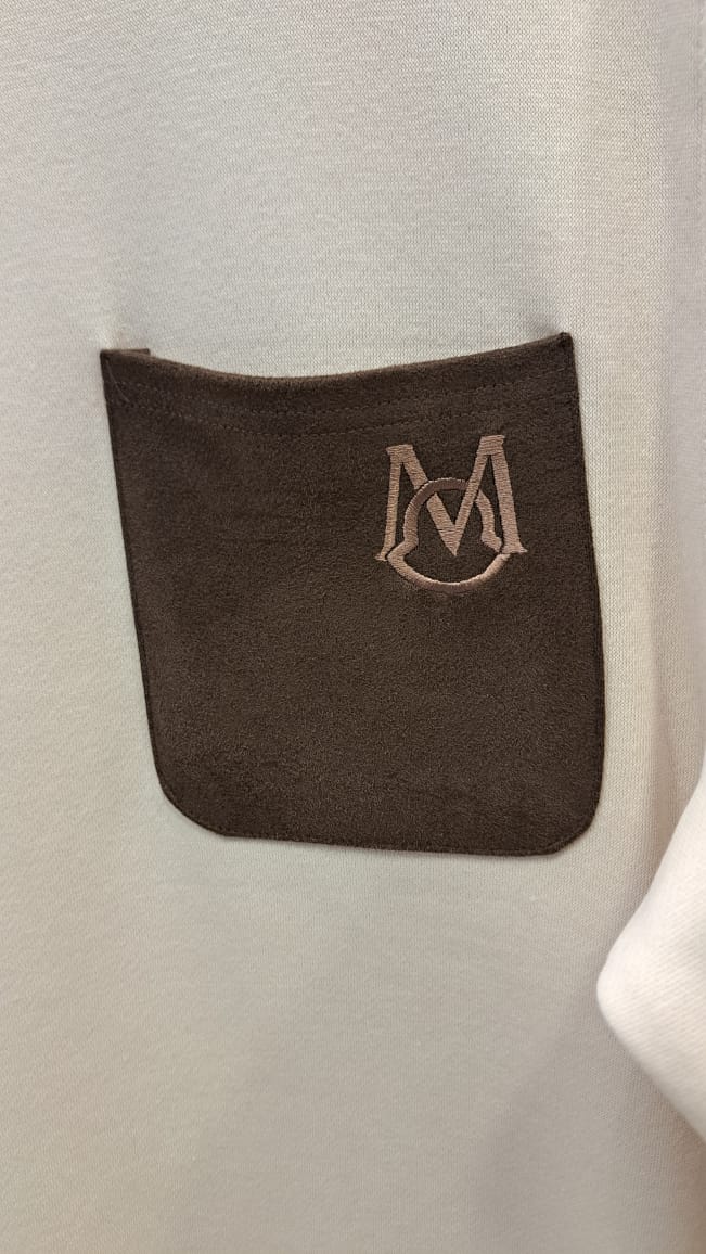 Suede Pocket Sweatshirt