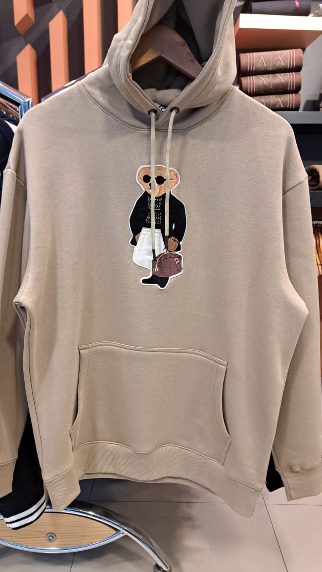 Bear Artwork Hoodie