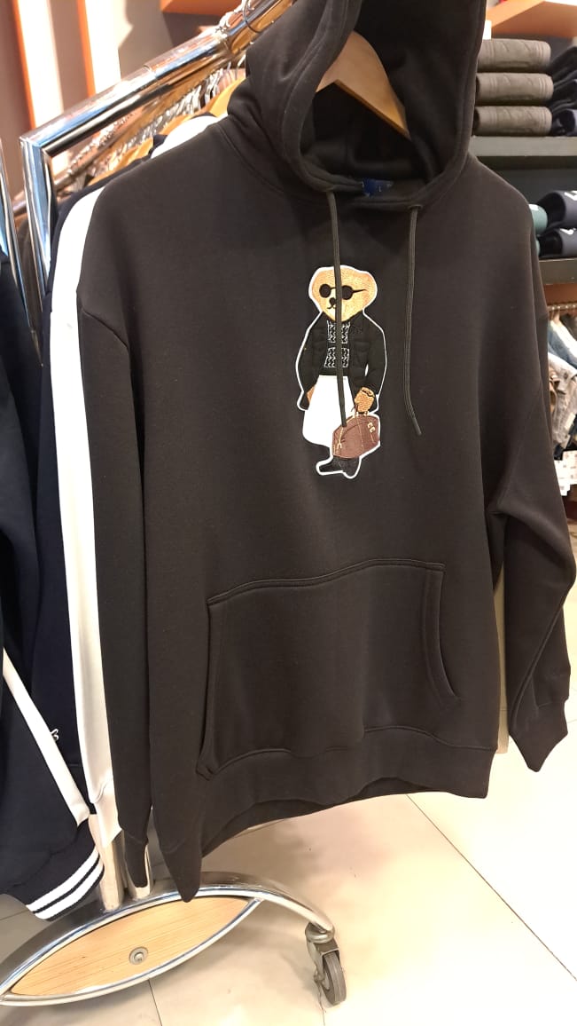 Bear Artwork Hoodie