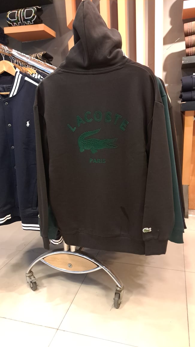 Contrast Logo Hoodie (Black)