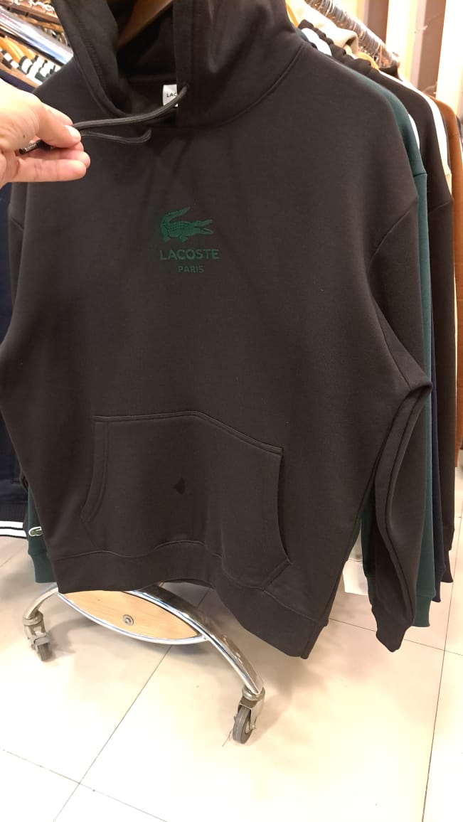 Contrast Logo Hoodie (Black)