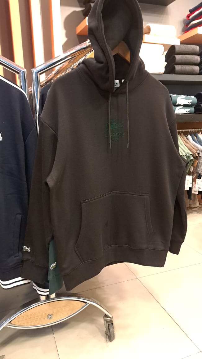 Contrast Logo Hoodie (Black)