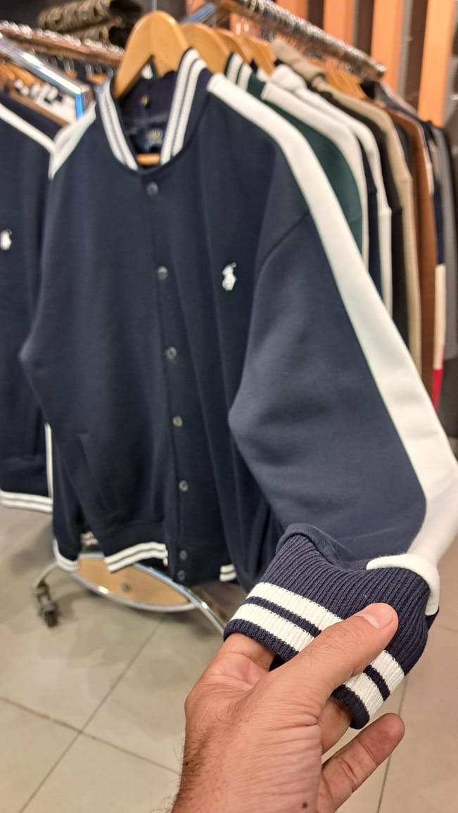 Small Pony Varsity Jacket (Navy)