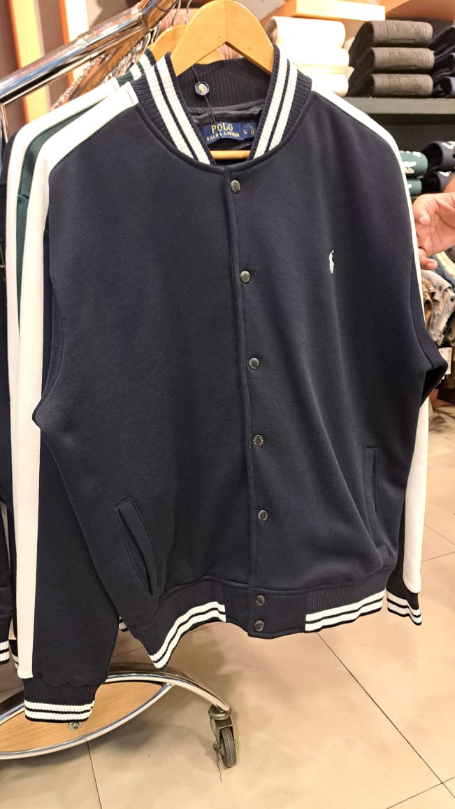 Small Pony Varsity Jacket (Navy)