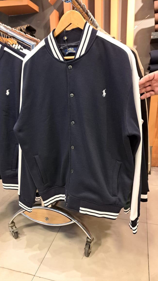 Small Pony Varsity Jacket (Navy)