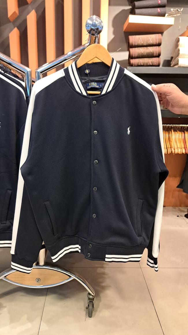 Small Pony Varsity Jacket (Navy)