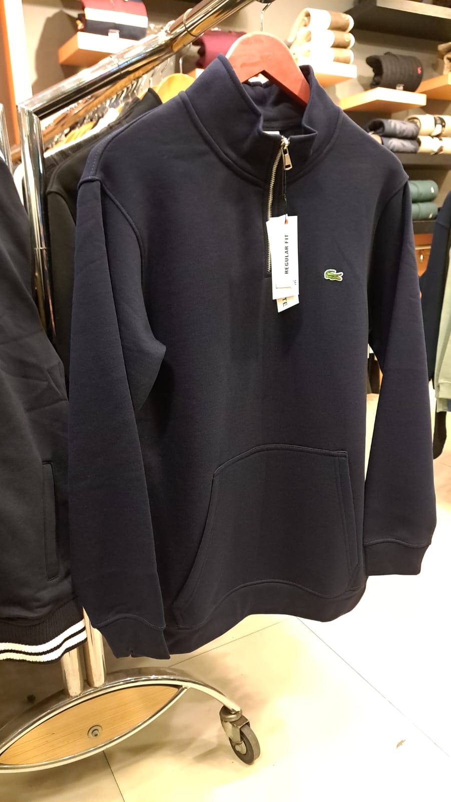 Quarter Zippers with Classic Logo (Navy)