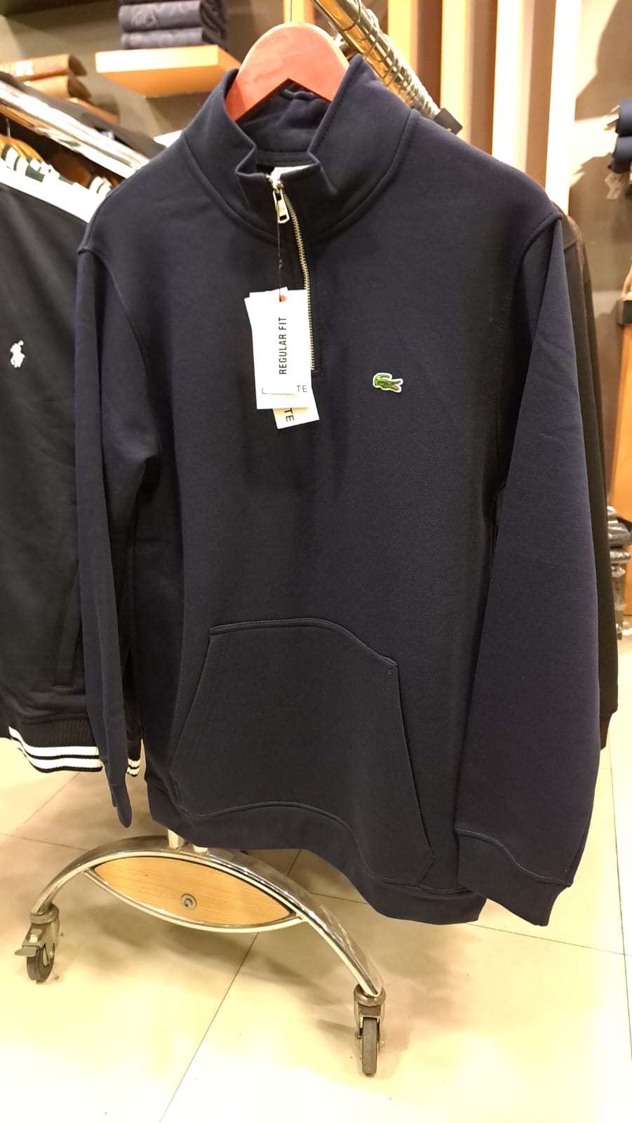 Quarter Zippers with Classic Logo (Navy)