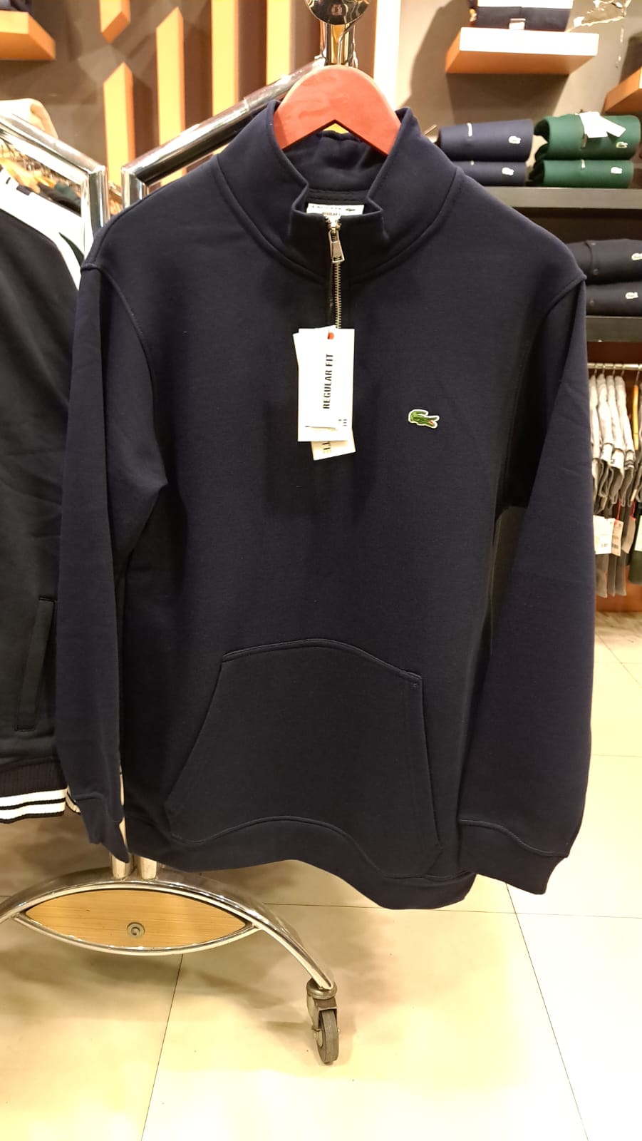 Quarter Zippers with Classic Logo (Navy)