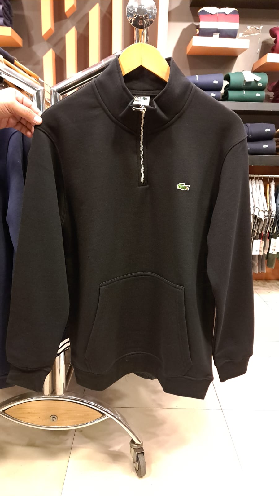 Quarter Zippers with Classic Logo (Black)