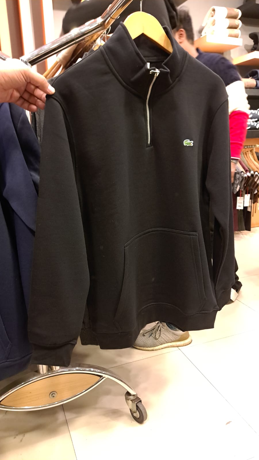 Quarter Zippers with Classic Logo (Black)