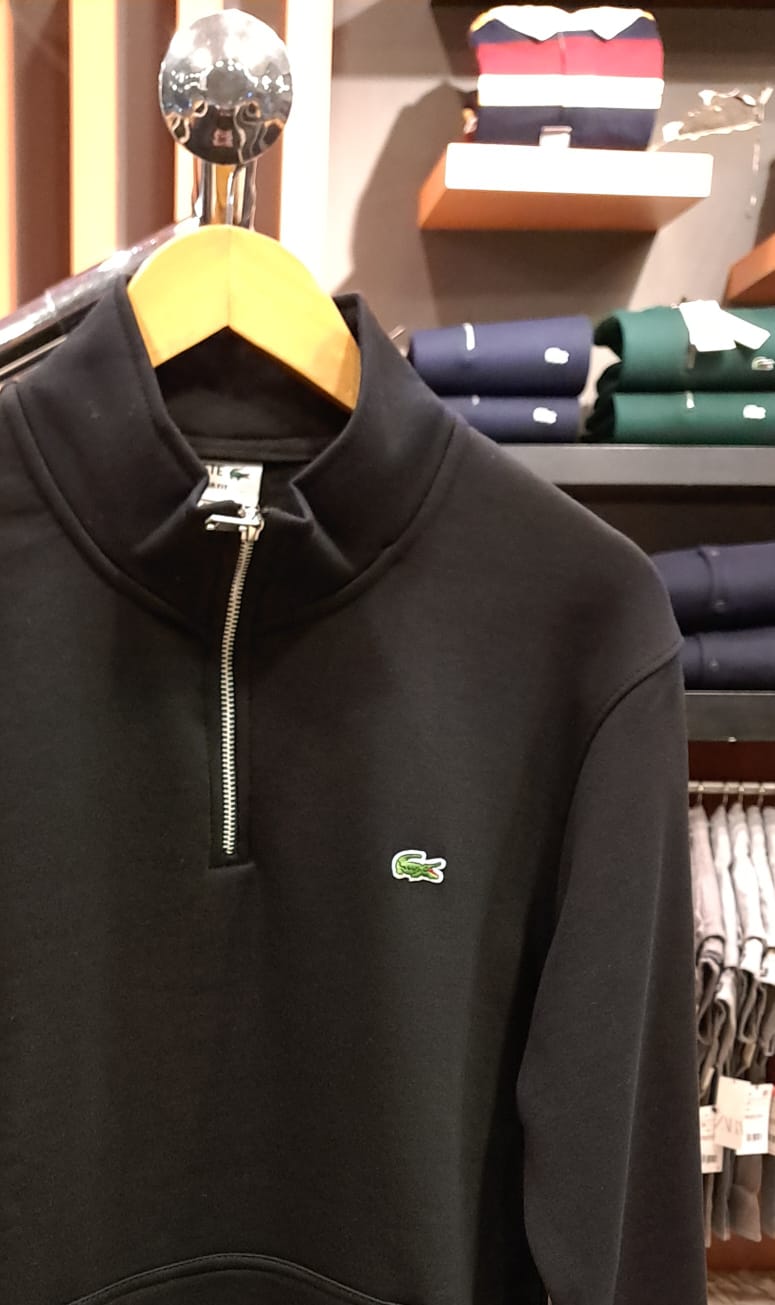 Quarter Zippers with Classic Logo (Black)