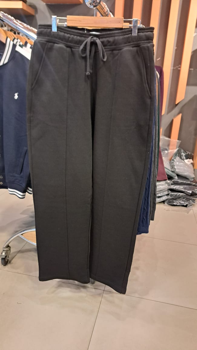 WIIDE LEG FLEECE JOGGING TROUSERS