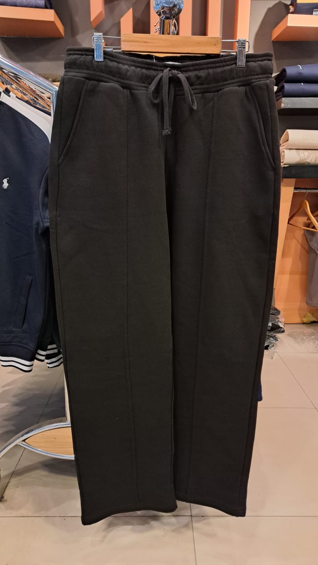 WIIDE LEG FLEECE JOGGING TROUSERS