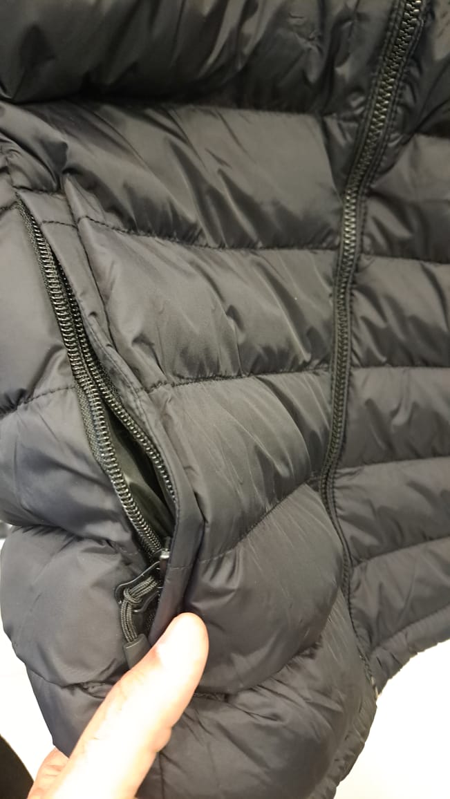 Puffer Jacket with Detachable Hoodie (Black)