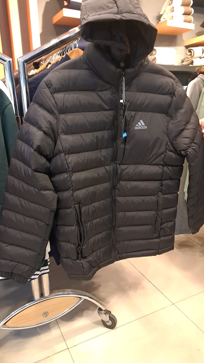 Puffer Jacket with Detachable Hoodie (Black)