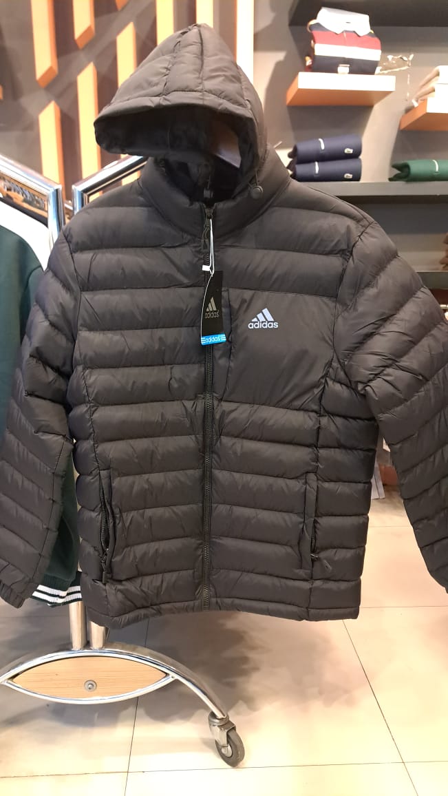 Puffer Jacket with Detachable Hoodie (Black)