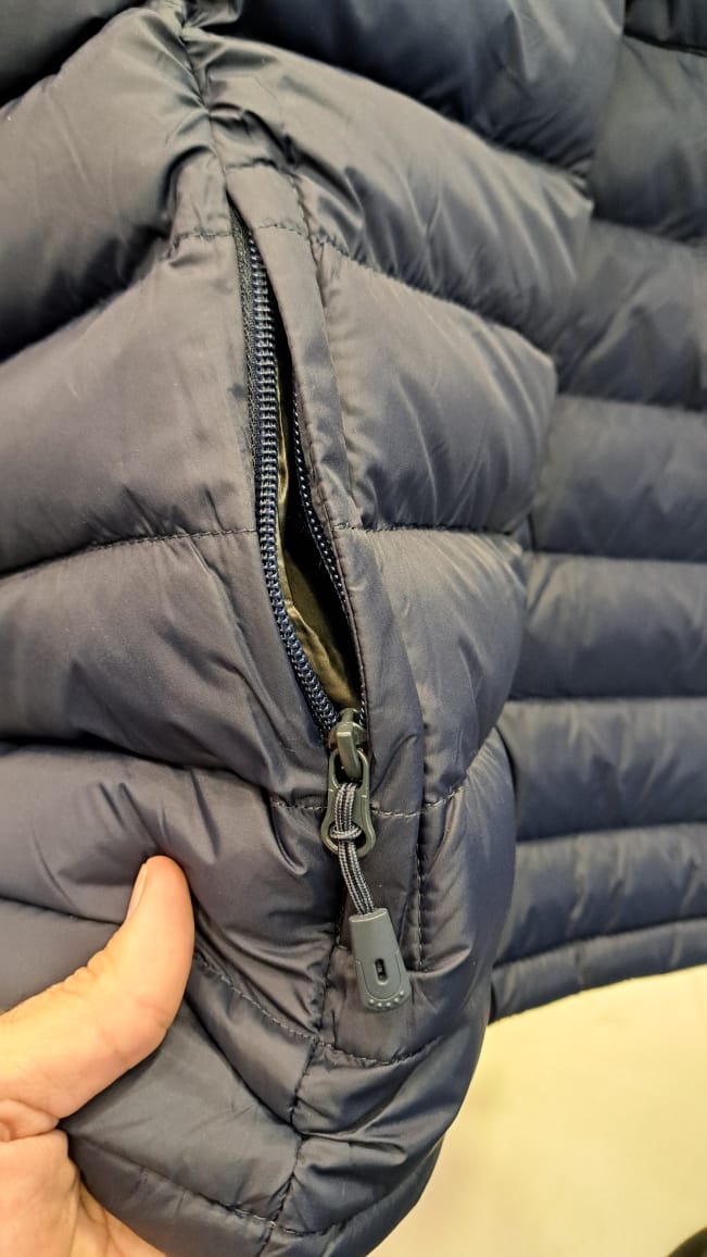 Puffer Jacket with Detachable Hoodie (Navy)