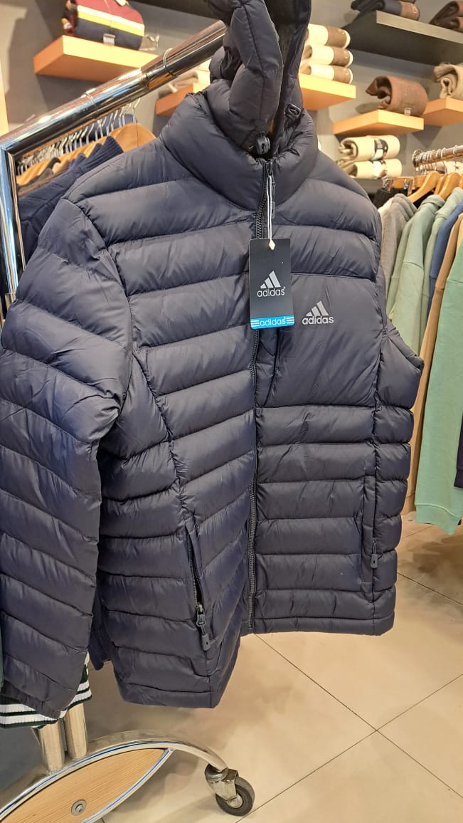 Puffer Jacket with Detachable Hoodie (Navy)