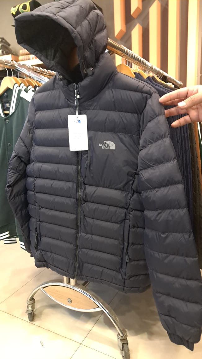 Puffer Jacket with Detachable Hoodie (Navy)