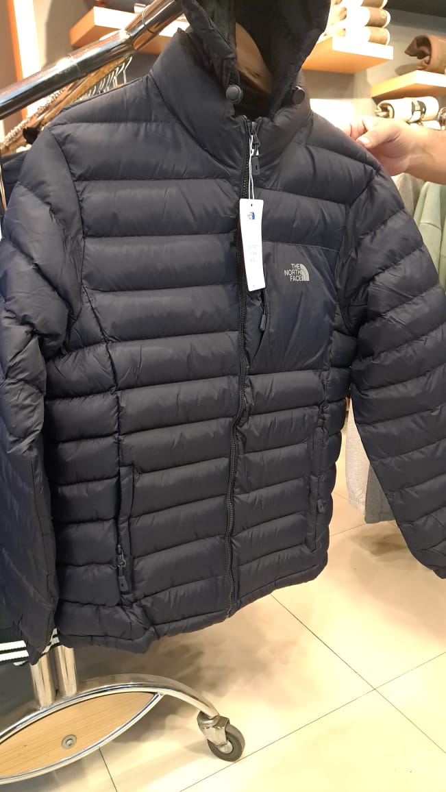 Puffer Jacket with Detachable Hoodie (Navy)