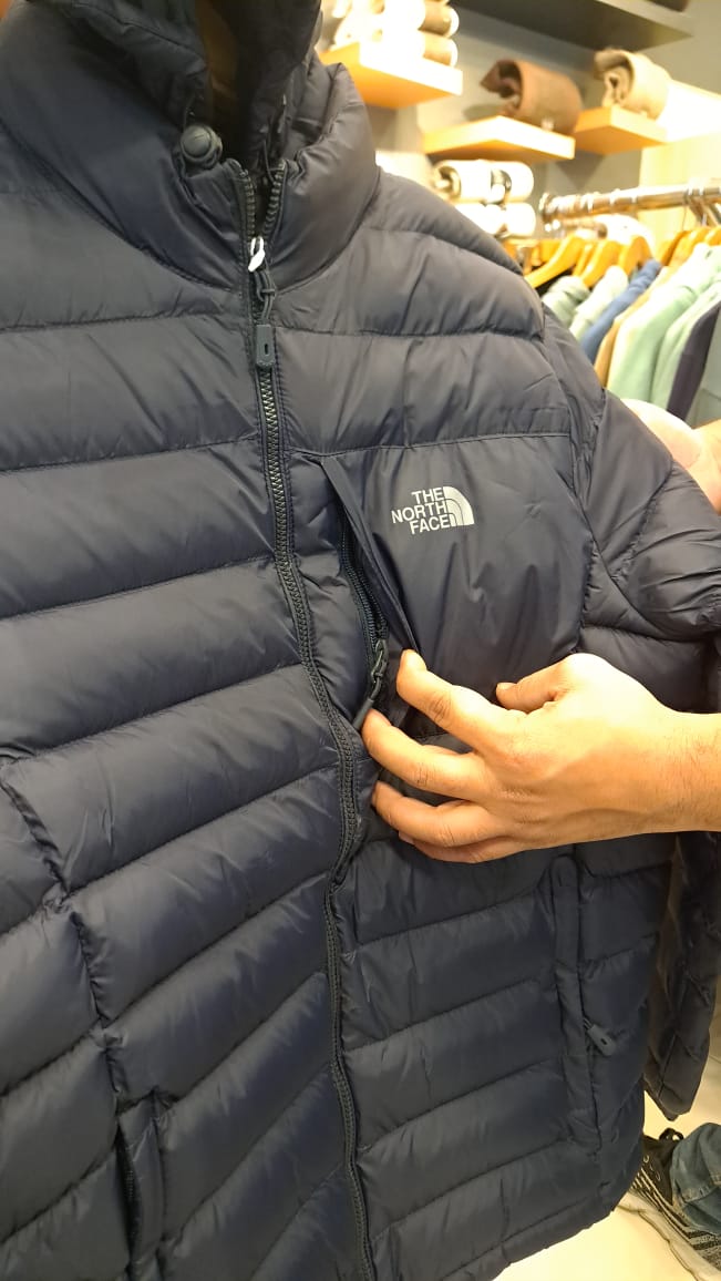 Puffer Jacket with Detachable Hoodie (Navy)