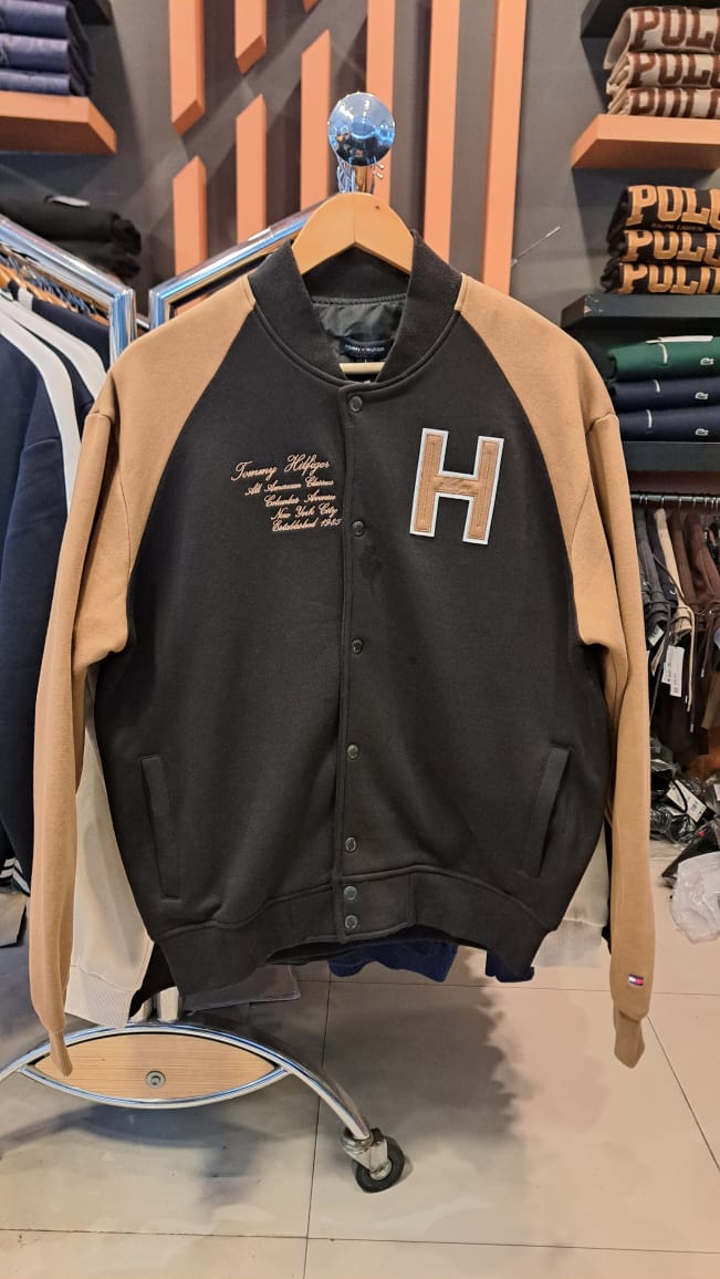 Embroidered Details Varsity Jacket