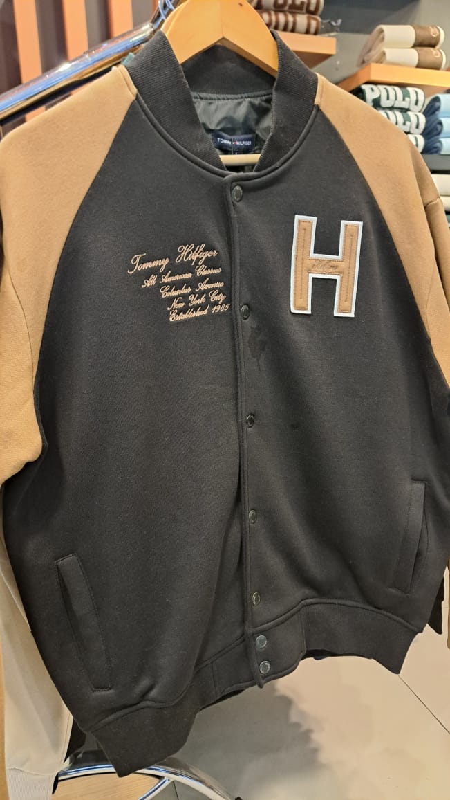 Embroidered Details Varsity Jacket