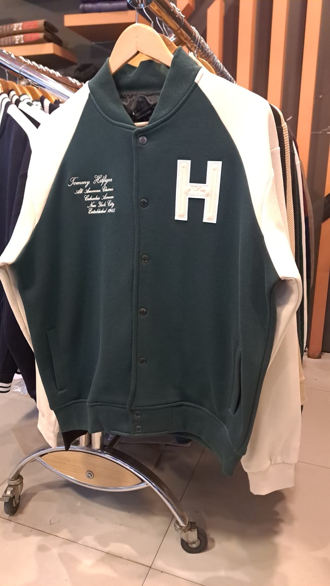 Embroidered Details Varsity Jacket