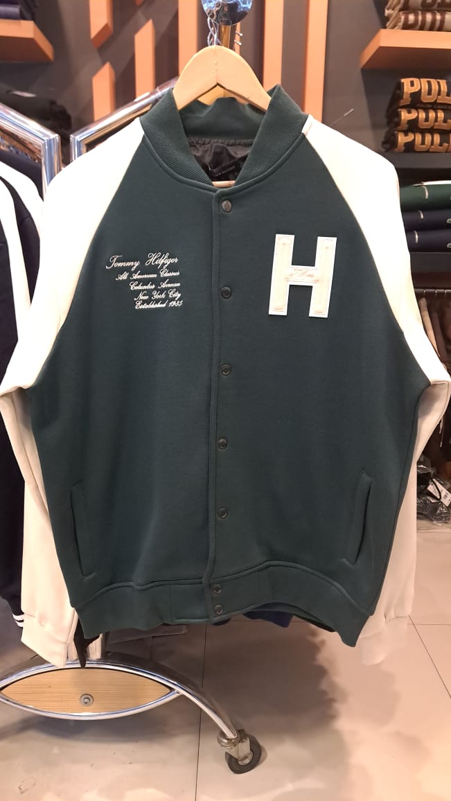 Embroidered Details Varsity Jacket