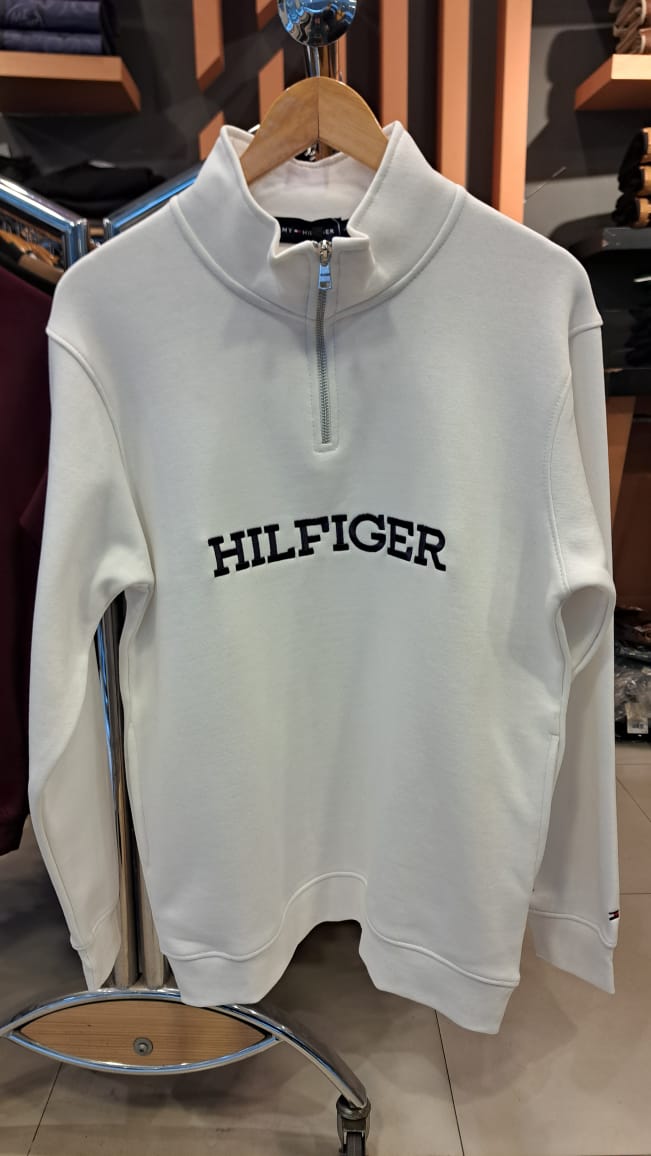 Quarter Zipper with Embroidered Logo
