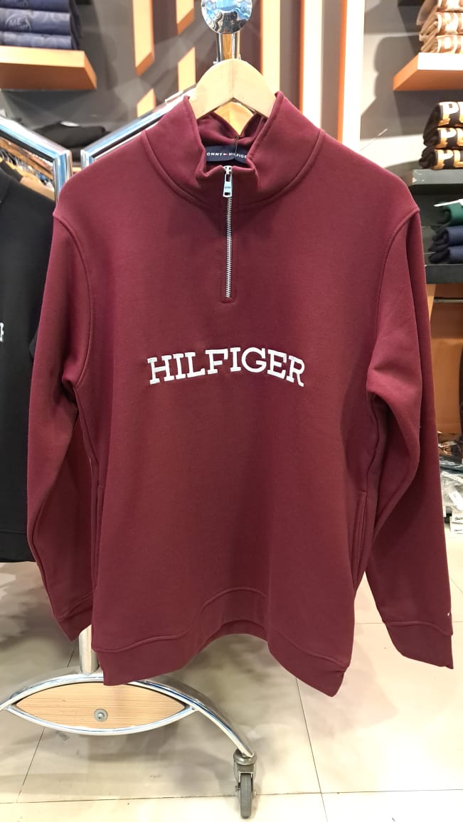 Quarter Zipper with Embroidered Logo