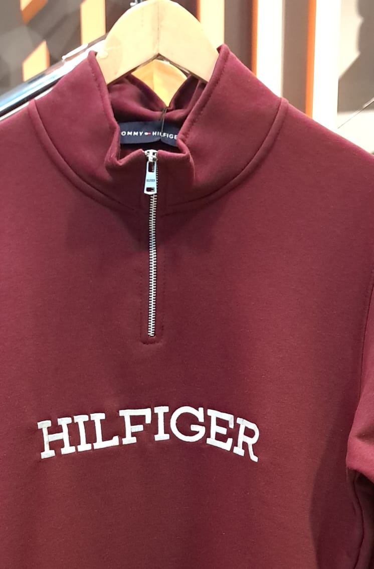 Quarter Zipper with Embroidered Logo