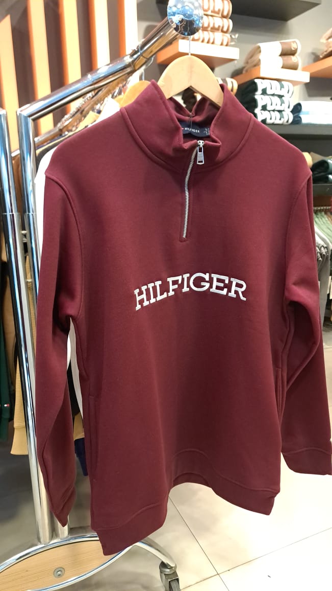 Quarter Zipper with Embroidered Logo
