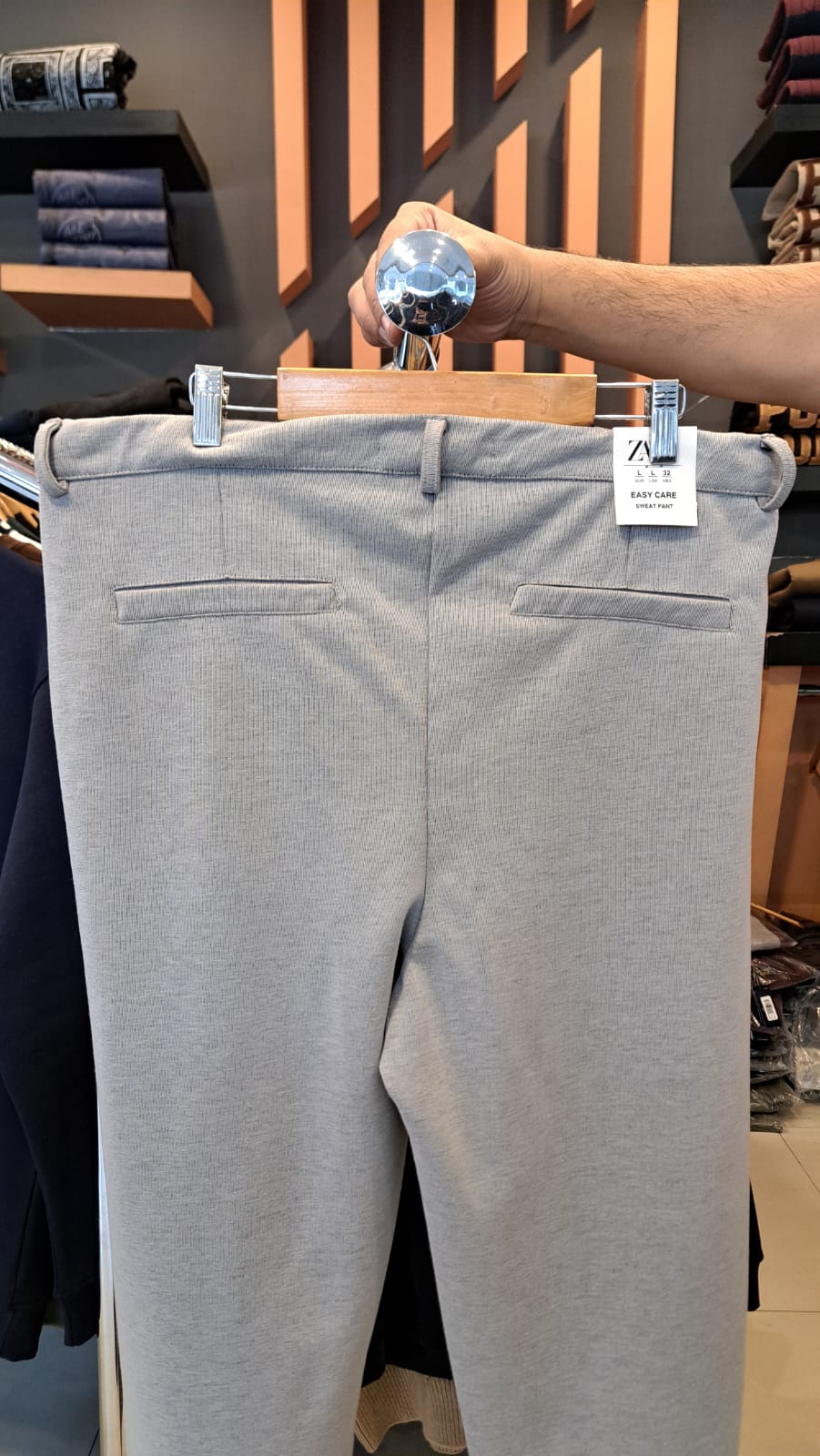 SLIM STRAIGHT TECHNICAL Fabric PANTS