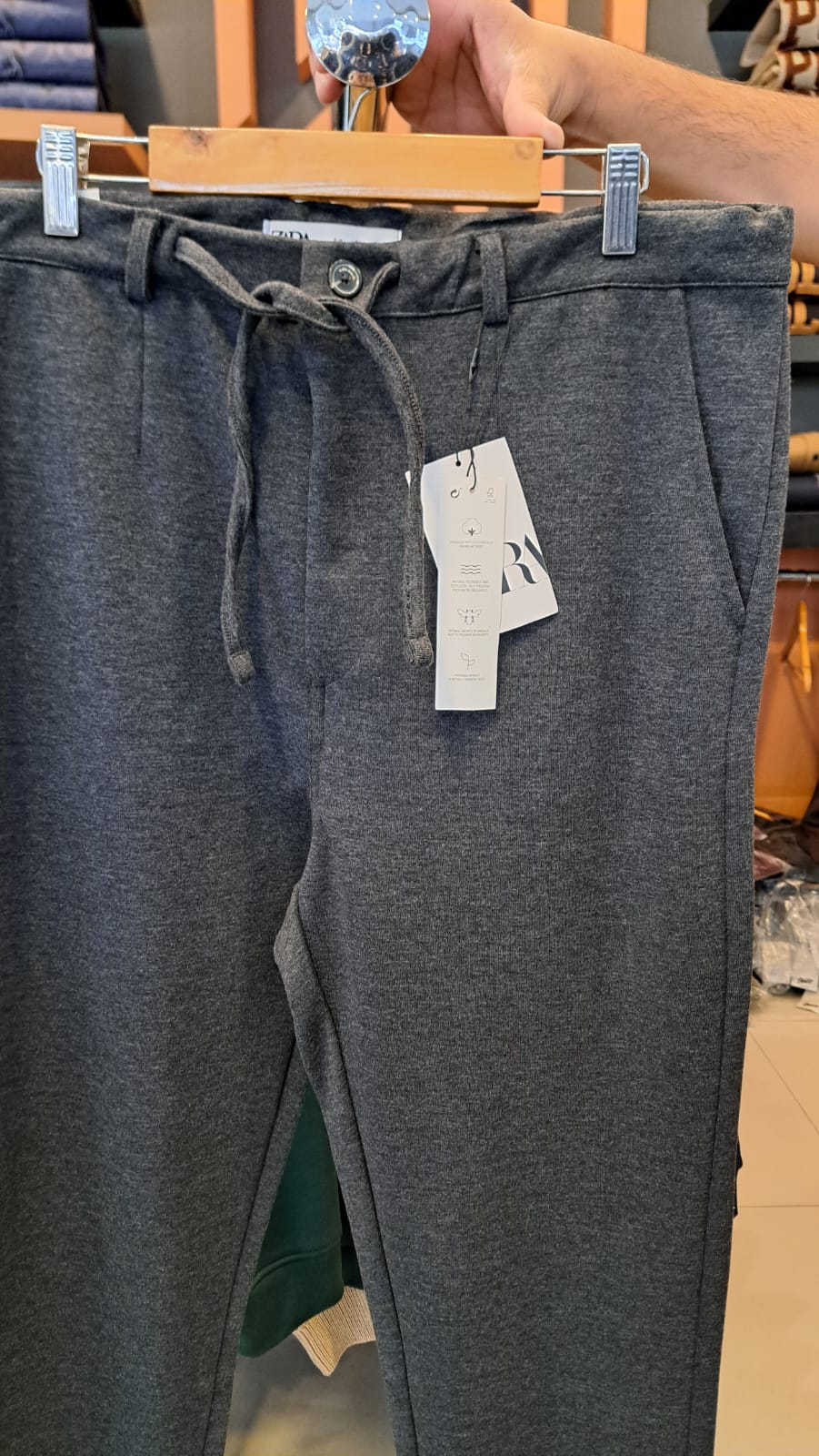 SLIM STRAIGHT TECHNICAL Fabric PANTS