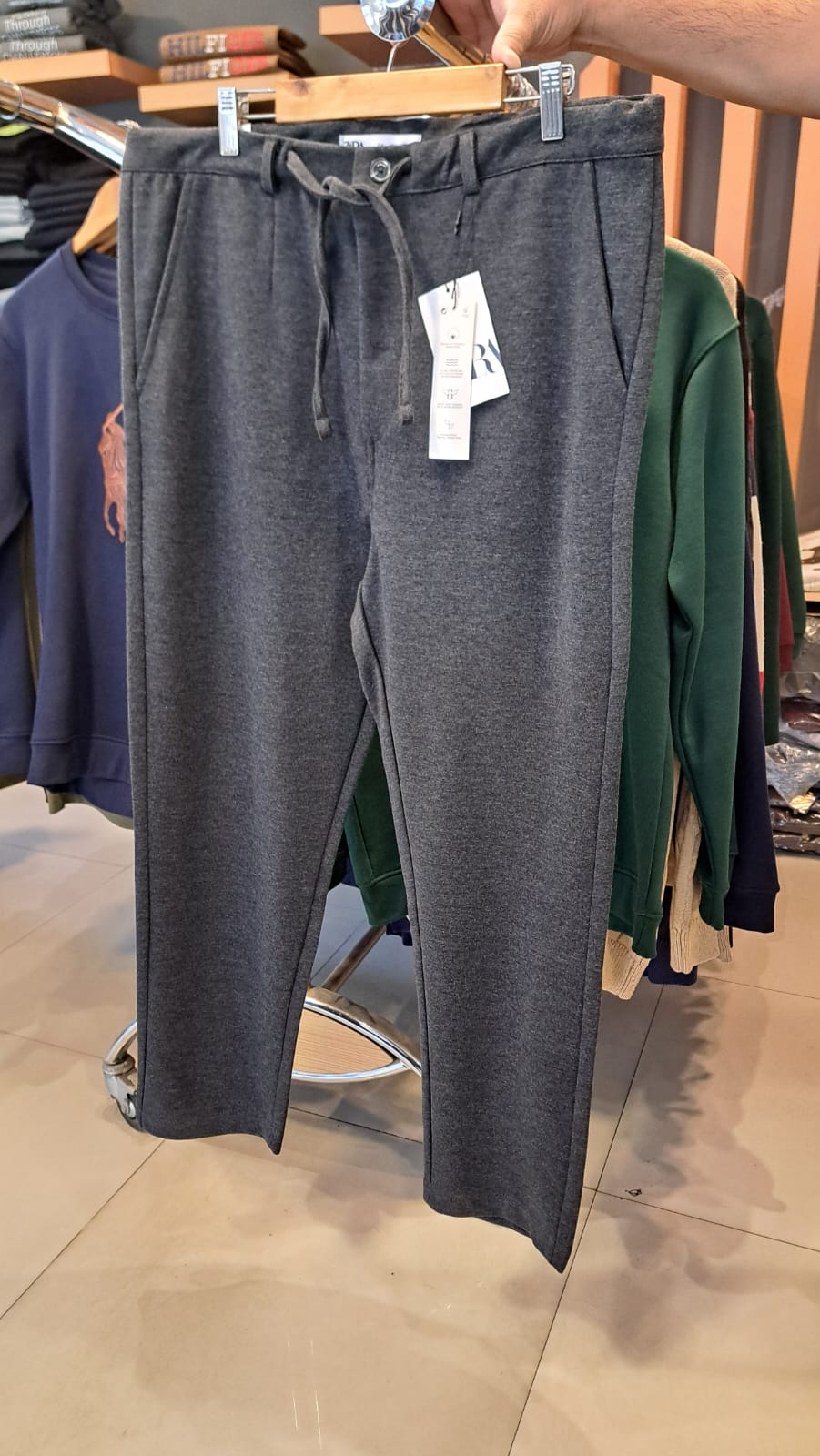 SLIM STRAIGHT TECHNICAL Fabric PANTS