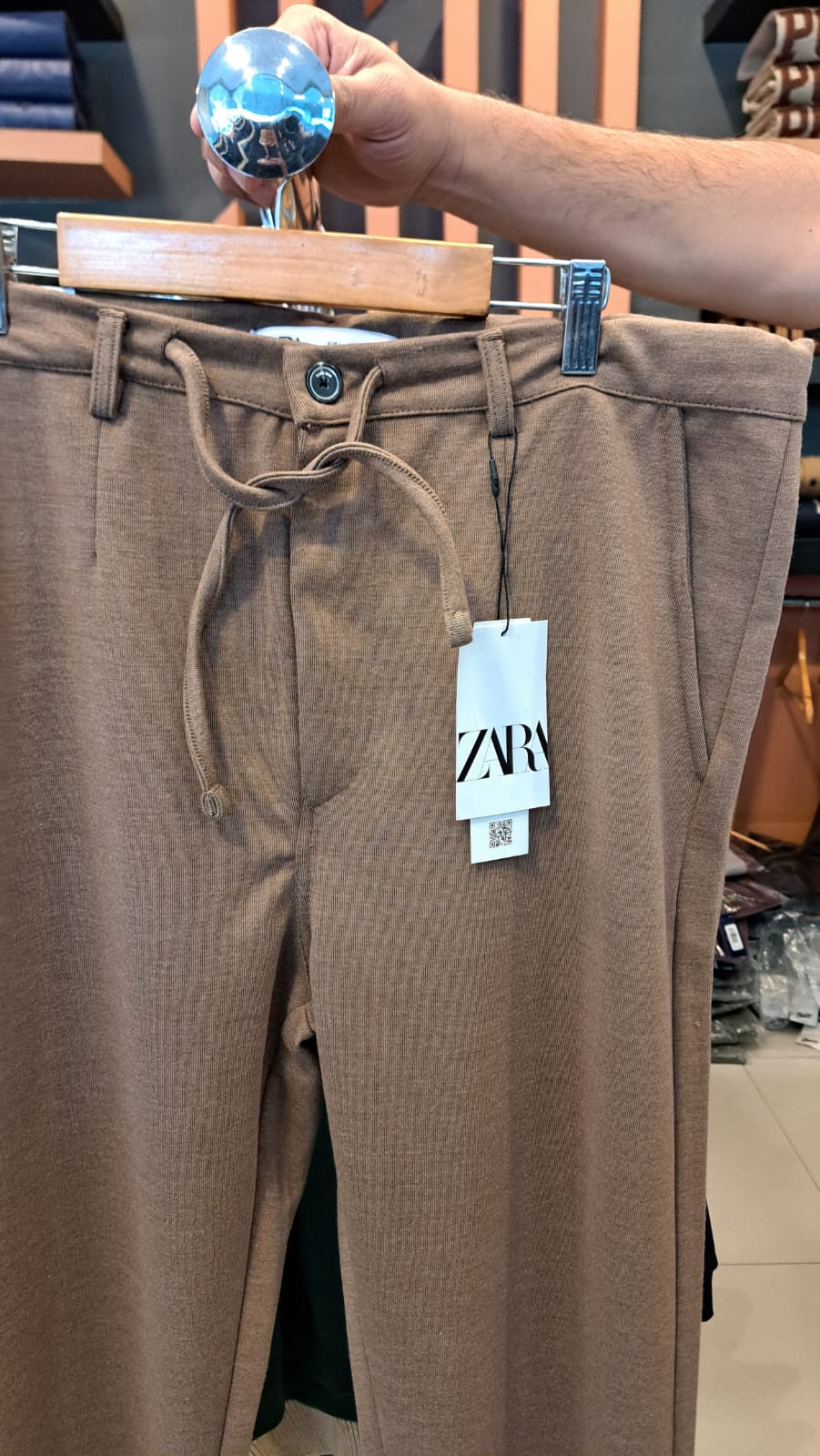 SLIM STRAIGHT TECHNICAL Fabric PANTS