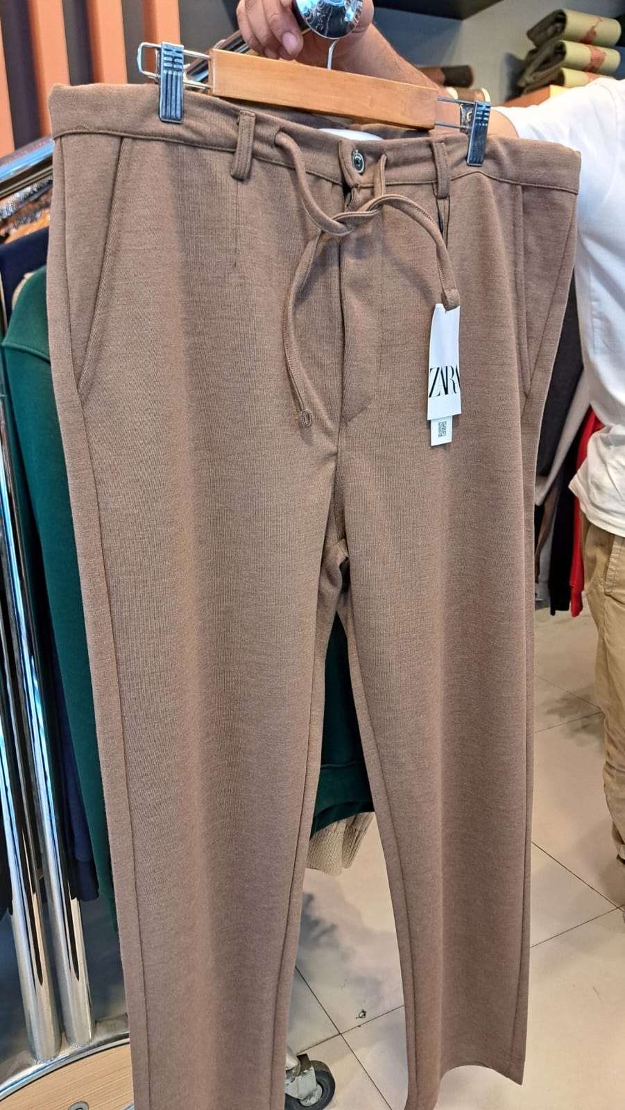 SLIM STRAIGHT TECHNICAL Fabric PANTS