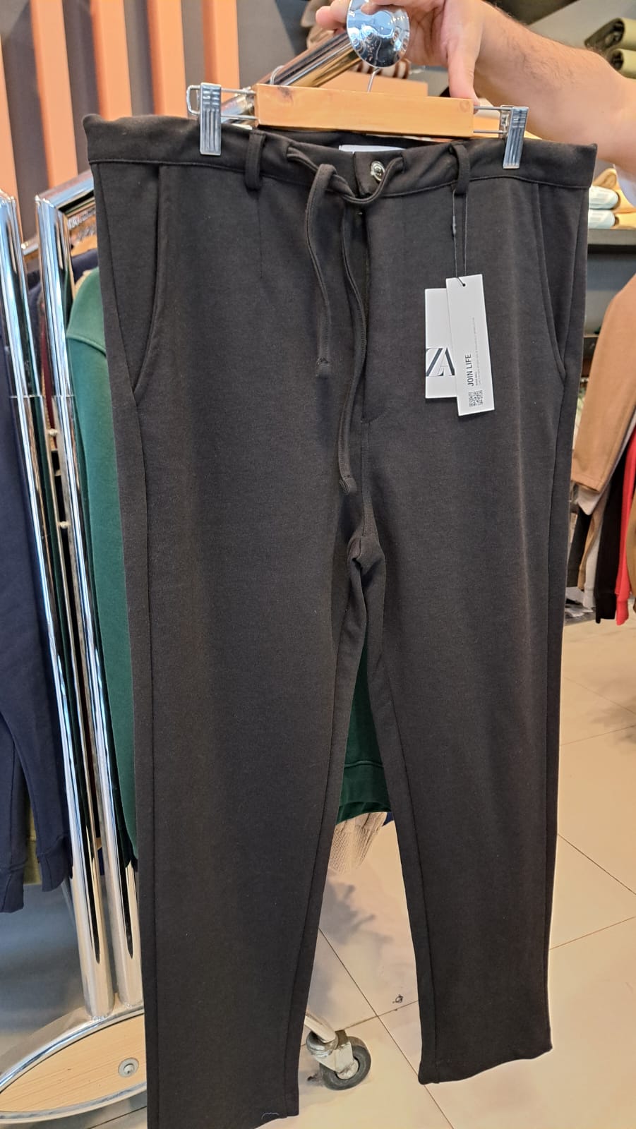 SLIM STRAIGHT TECHNICAL Fabric PANTS