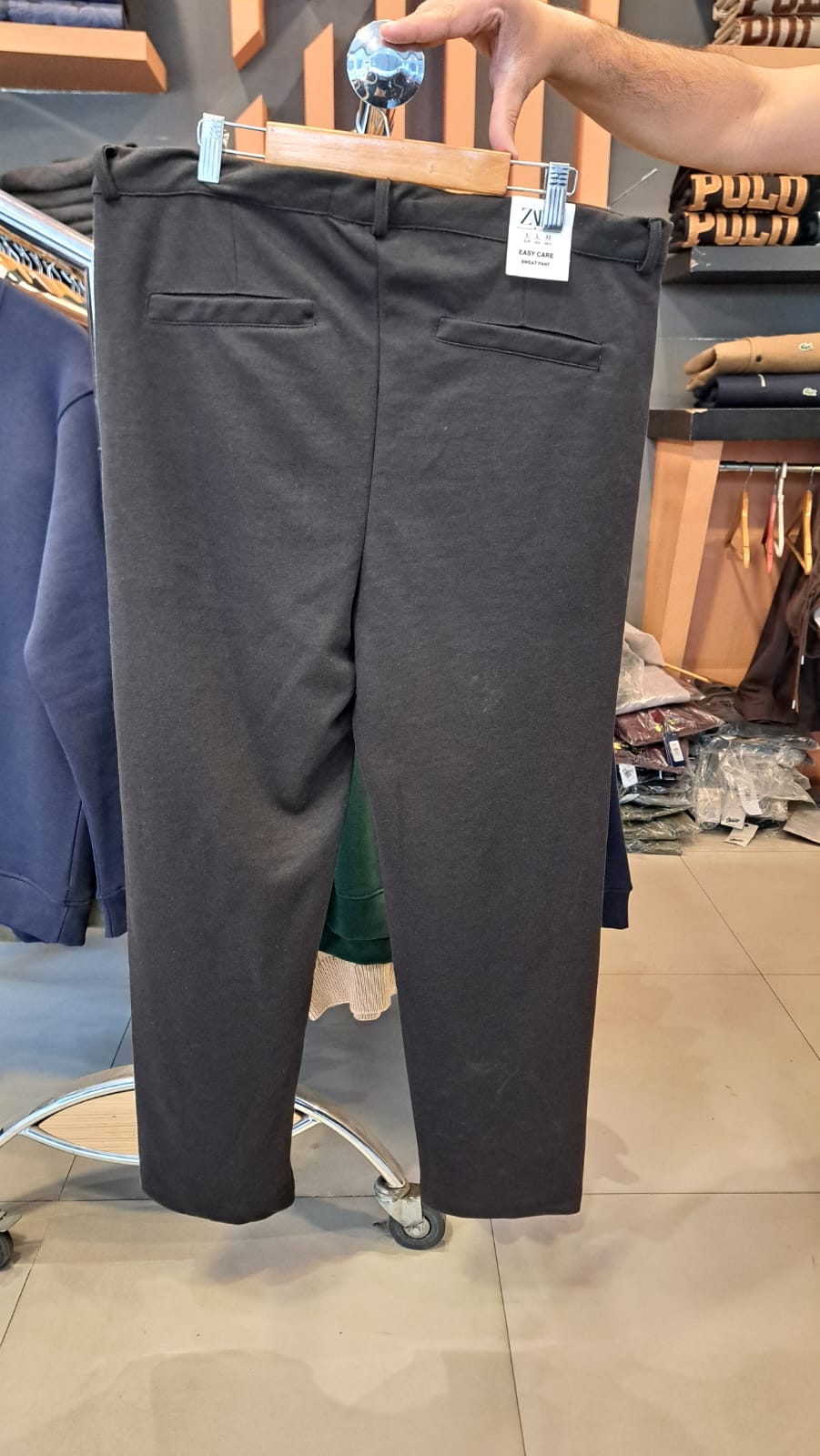 SLIM STRAIGHT TECHNICAL Fabric PANTS