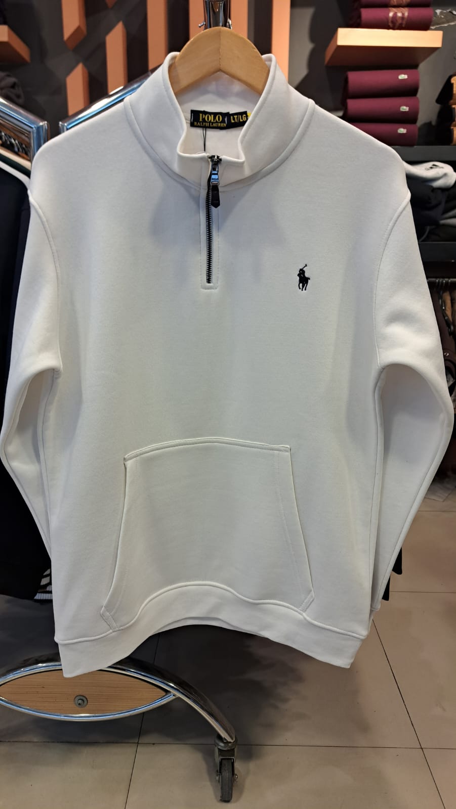 Embroidered Pony Quarter Zipper