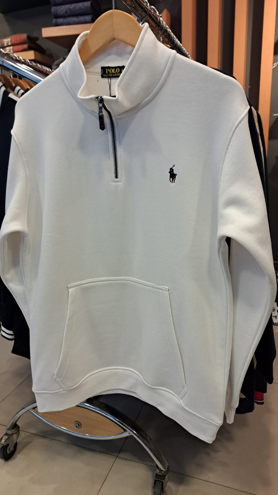 Embroidered Pony Quarter Zipper