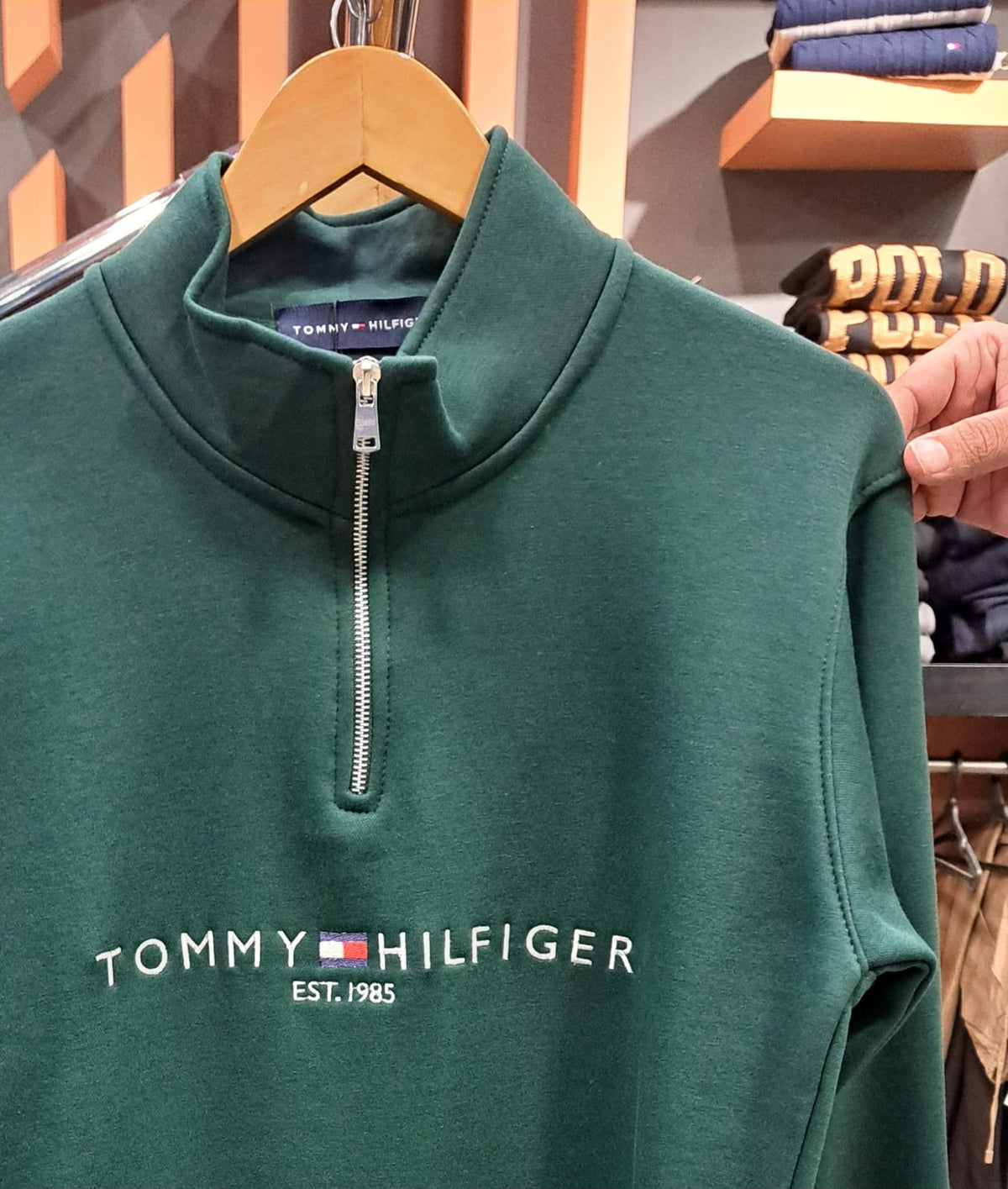 Quarter Zipper with Embroidered Logo