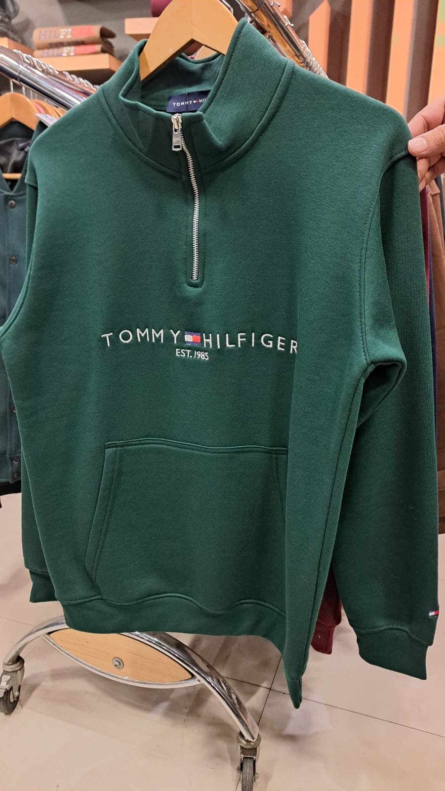 Quarter Zipper with Embroidered Logo